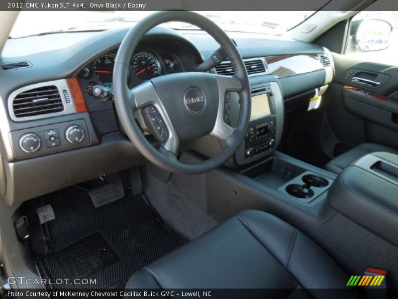 Ebony Interior - 2012 Yukon SLT 4x4 