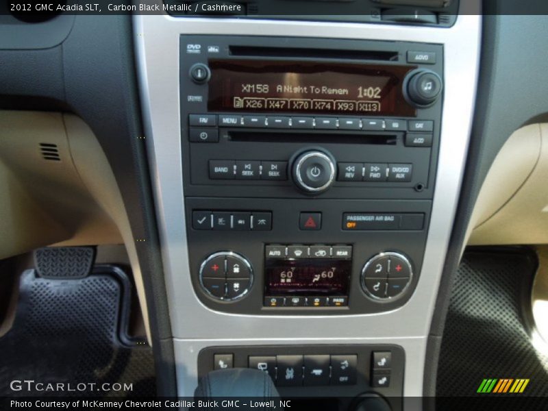 Carbon Black Metallic / Cashmere 2012 GMC Acadia SLT