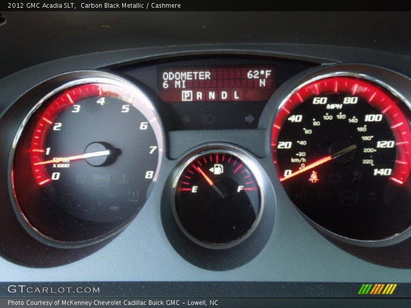 Carbon Black Metallic / Cashmere 2012 GMC Acadia SLT
