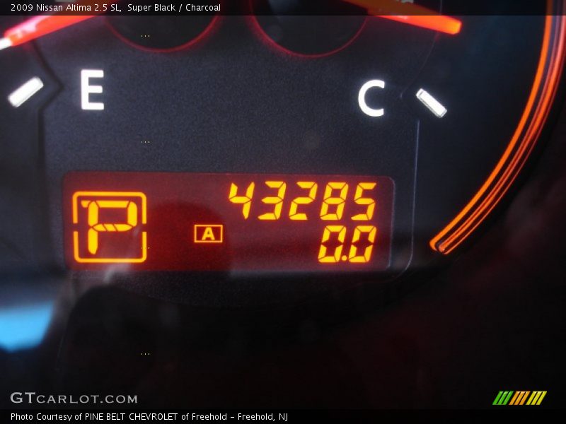 Super Black / Charcoal 2009 Nissan Altima 2.5 SL