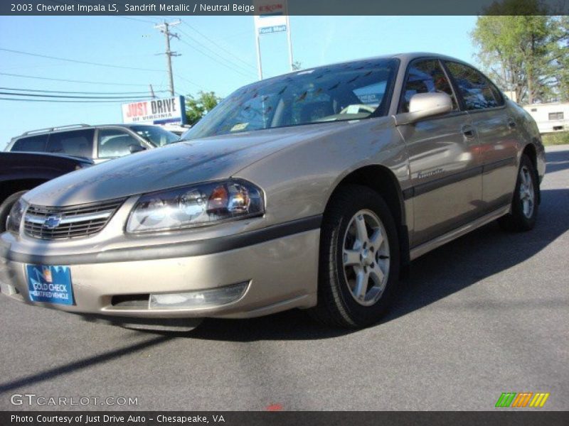 Sandrift Metallic / Neutral Beige 2003 Chevrolet Impala LS