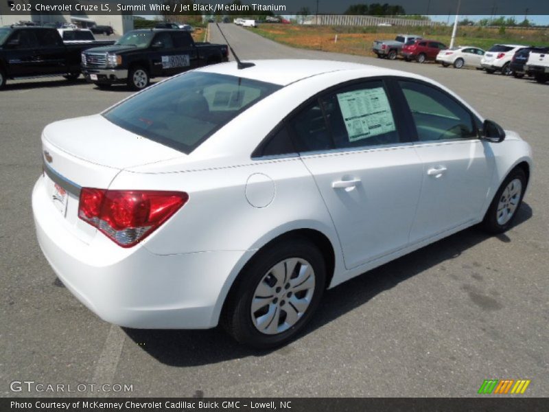 Summit White / Jet Black/Medium Titanium 2012 Chevrolet Cruze LS