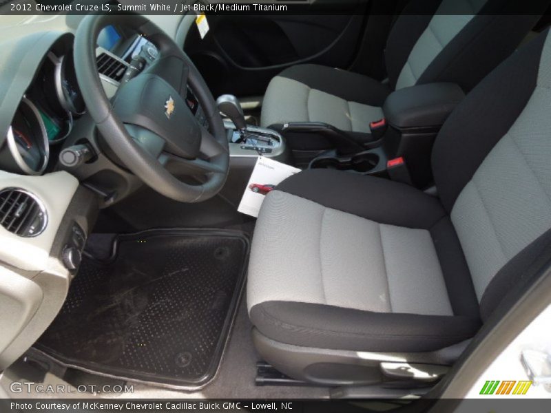 Summit White / Jet Black/Medium Titanium 2012 Chevrolet Cruze LS