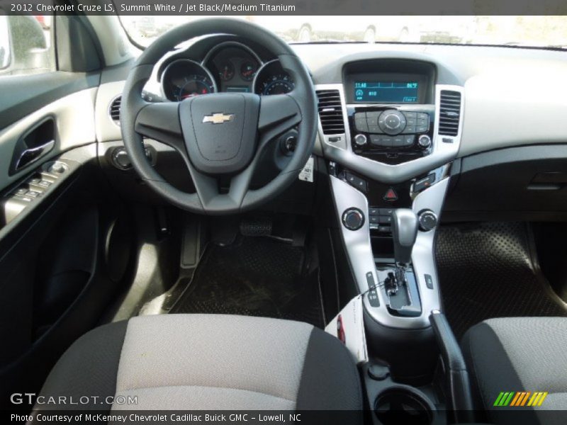 Summit White / Jet Black/Medium Titanium 2012 Chevrolet Cruze LS