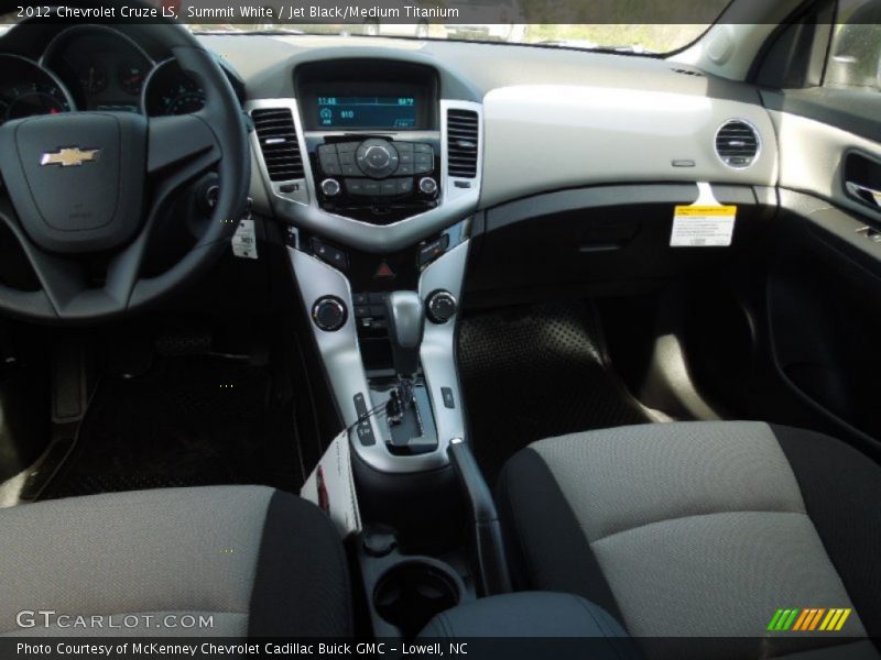 Summit White / Jet Black/Medium Titanium 2012 Chevrolet Cruze LS