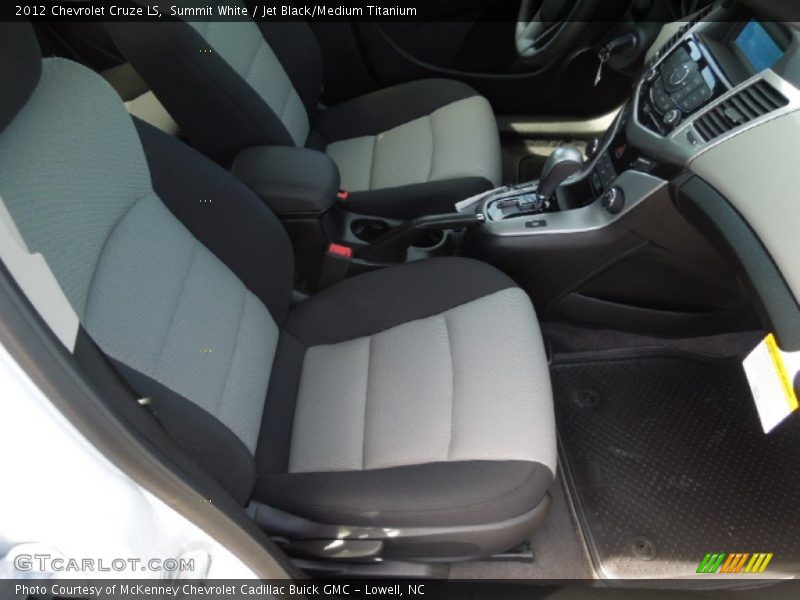 Summit White / Jet Black/Medium Titanium 2012 Chevrolet Cruze LS