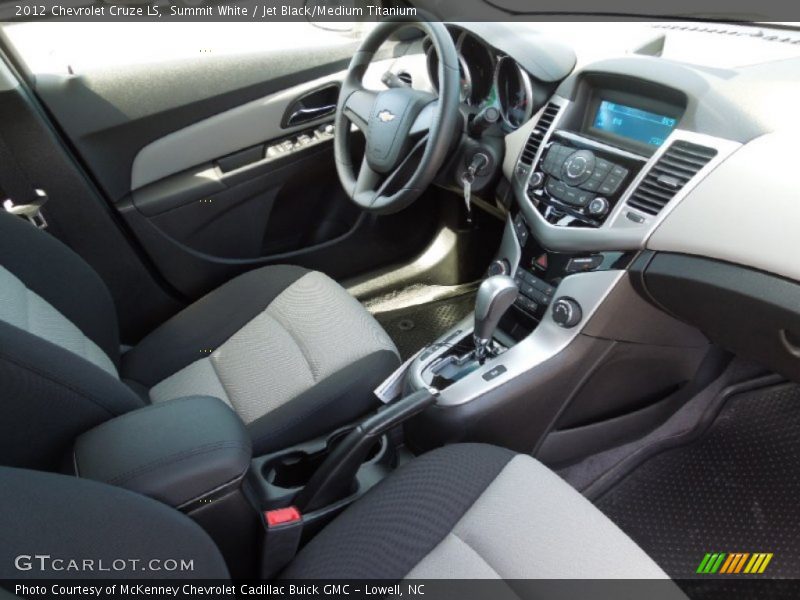 Summit White / Jet Black/Medium Titanium 2012 Chevrolet Cruze LS