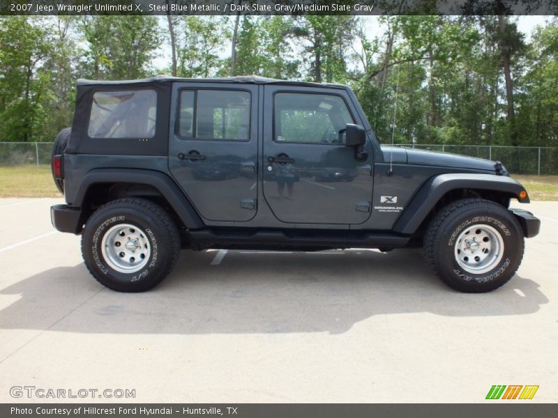 Steel Blue Metallic / Dark Slate Gray/Medium Slate Gray 2007 Jeep Wrangler Unlimited X