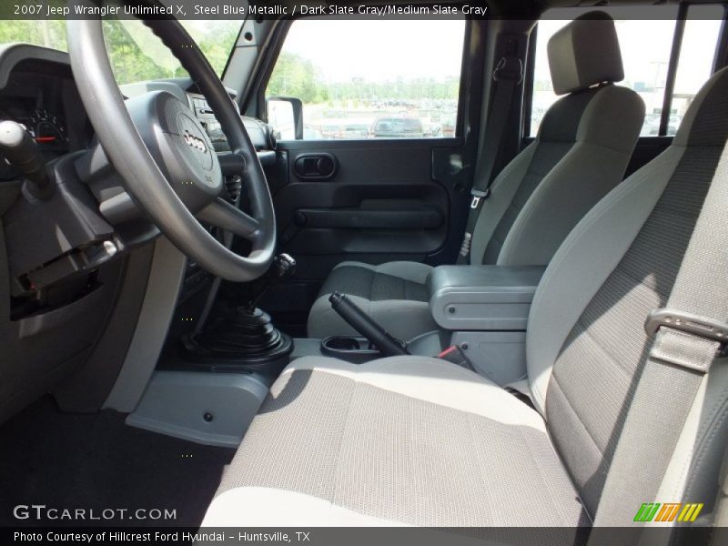 Steel Blue Metallic / Dark Slate Gray/Medium Slate Gray 2007 Jeep Wrangler Unlimited X