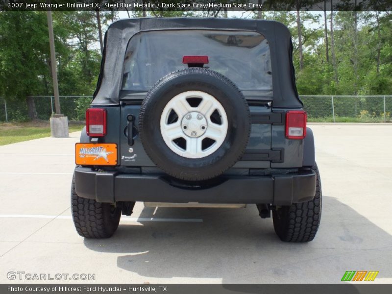 Steel Blue Metallic / Dark Slate Gray/Medium Slate Gray 2007 Jeep Wrangler Unlimited X