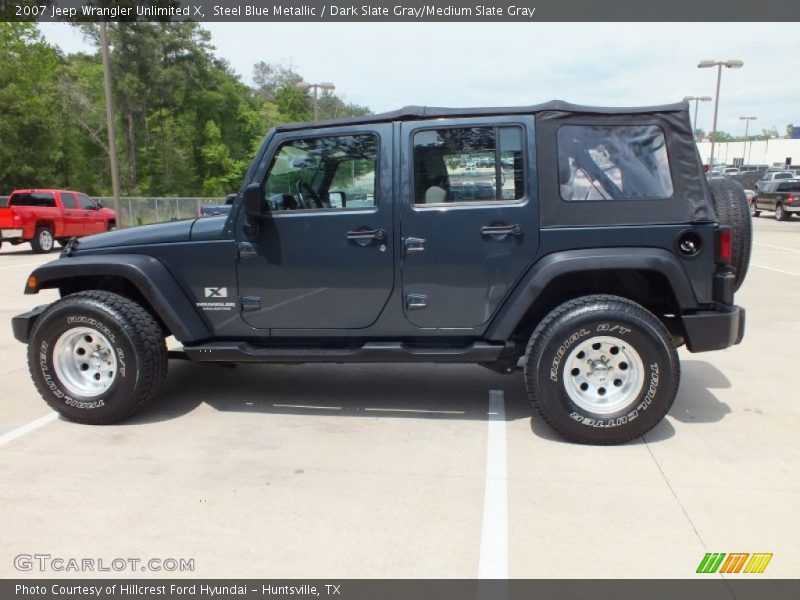 Steel Blue Metallic / Dark Slate Gray/Medium Slate Gray 2007 Jeep Wrangler Unlimited X