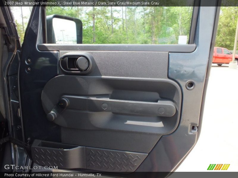 Steel Blue Metallic / Dark Slate Gray/Medium Slate Gray 2007 Jeep Wrangler Unlimited X