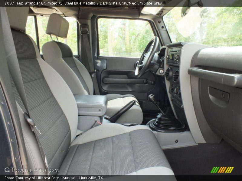 Steel Blue Metallic / Dark Slate Gray/Medium Slate Gray 2007 Jeep Wrangler Unlimited X