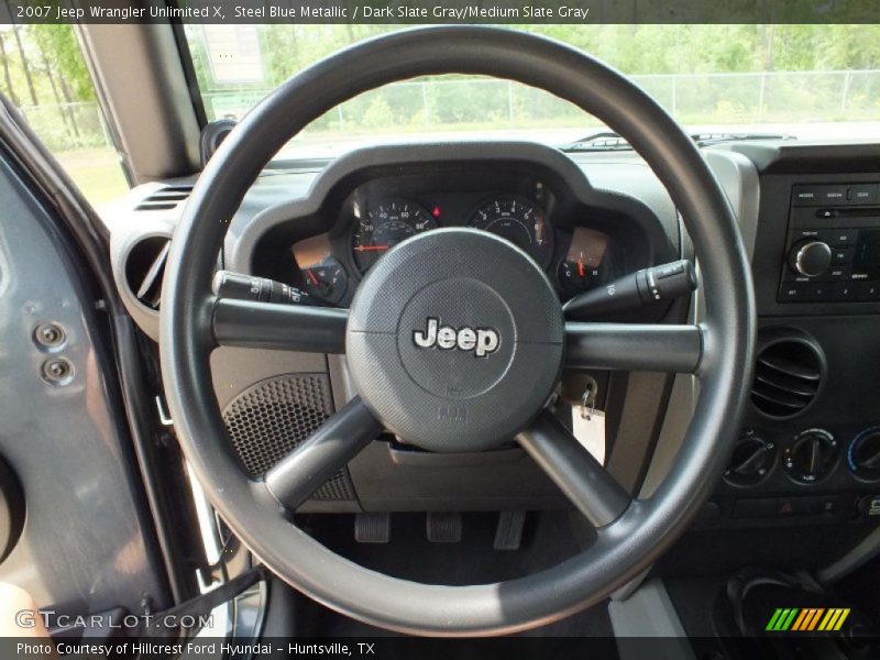 Steel Blue Metallic / Dark Slate Gray/Medium Slate Gray 2007 Jeep Wrangler Unlimited X