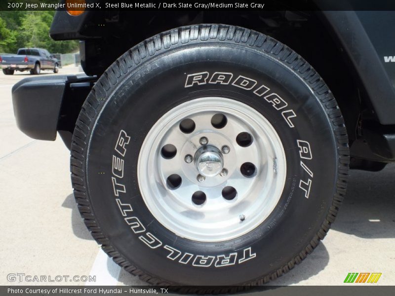 Steel Blue Metallic / Dark Slate Gray/Medium Slate Gray 2007 Jeep Wrangler Unlimited X