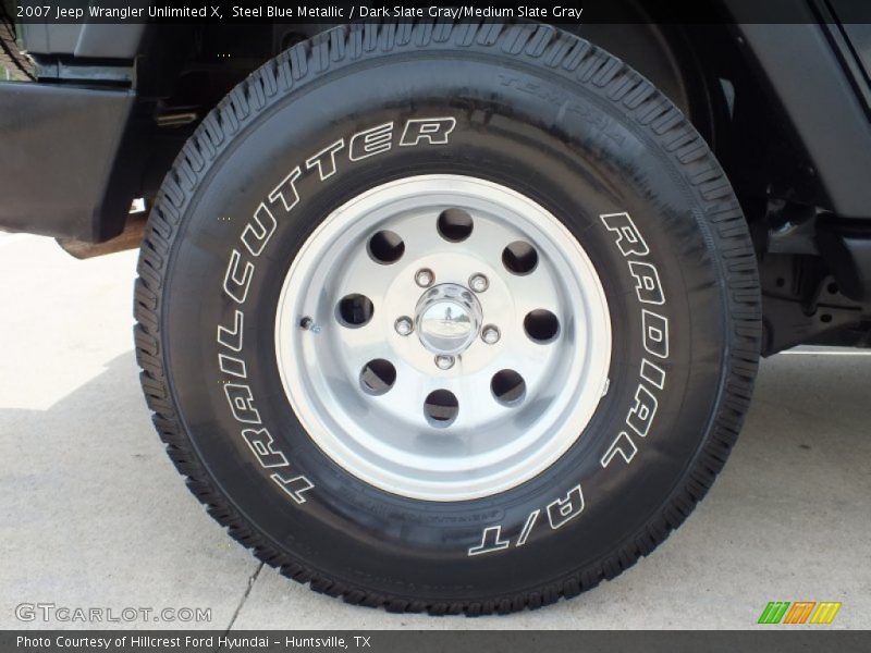 Steel Blue Metallic / Dark Slate Gray/Medium Slate Gray 2007 Jeep Wrangler Unlimited X