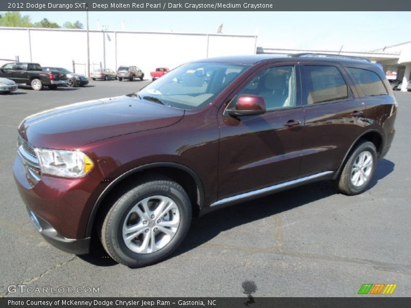 Deep Molten Red Pearl / Dark Graystone/Medium Graystone 2012 Dodge Durango SXT