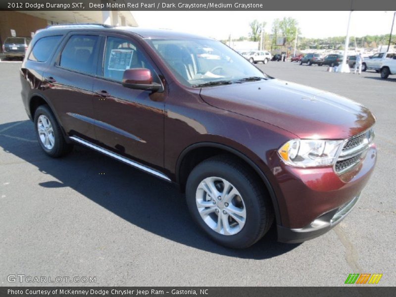 Deep Molten Red Pearl / Dark Graystone/Medium Graystone 2012 Dodge Durango SXT