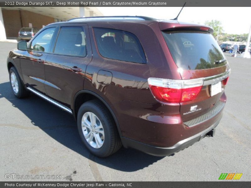Deep Molten Red Pearl / Dark Graystone/Medium Graystone 2012 Dodge Durango SXT
