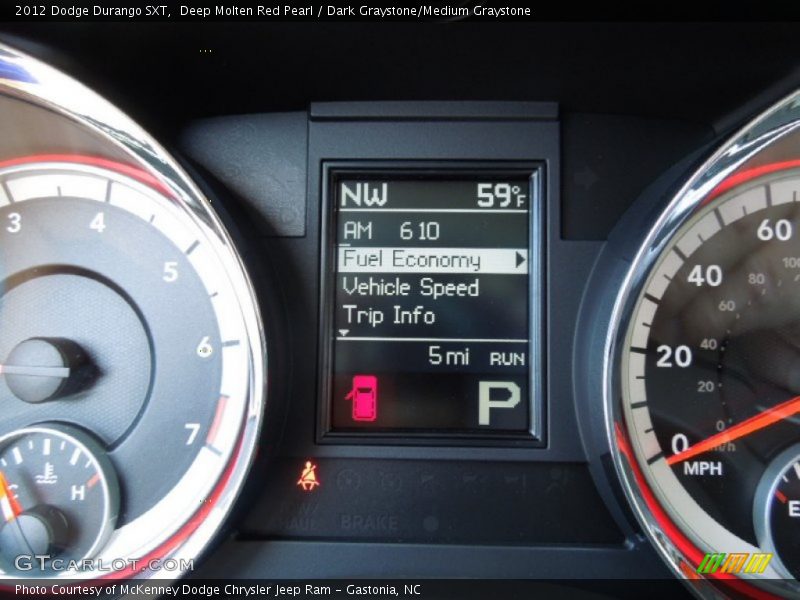 Deep Molten Red Pearl / Dark Graystone/Medium Graystone 2012 Dodge Durango SXT