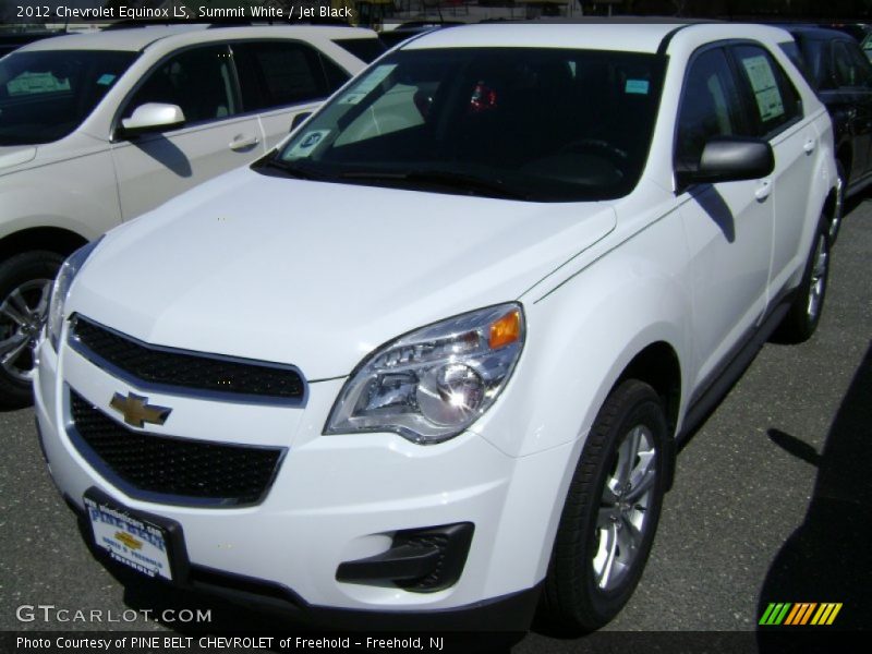 Summit White / Jet Black 2012 Chevrolet Equinox LS