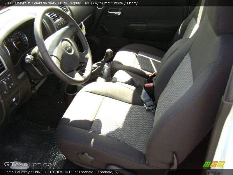 Summit White / Ebony 2012 Chevrolet Colorado Work Truck Regular Cab 4x4