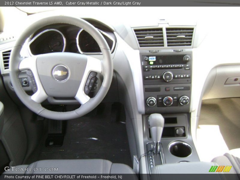 Cyber Gray Metallic / Dark Gray/Light Gray 2012 Chevrolet Traverse LS AWD