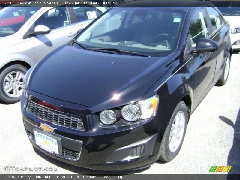 Black / Jet Black/Dark Titanium 2012 Chevrolet Sonic LS Sedan