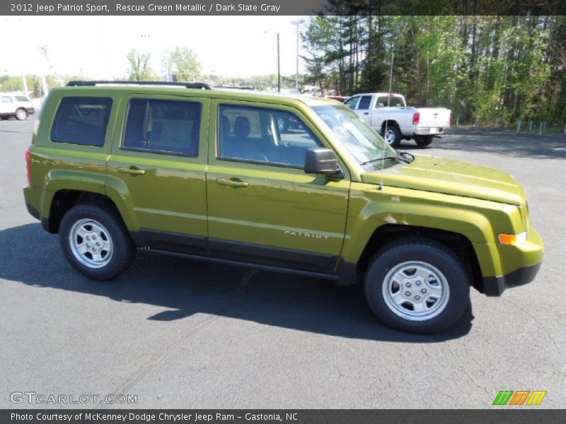 Rescue Green Metallic / Dark Slate Gray 2012 Jeep Patriot Sport