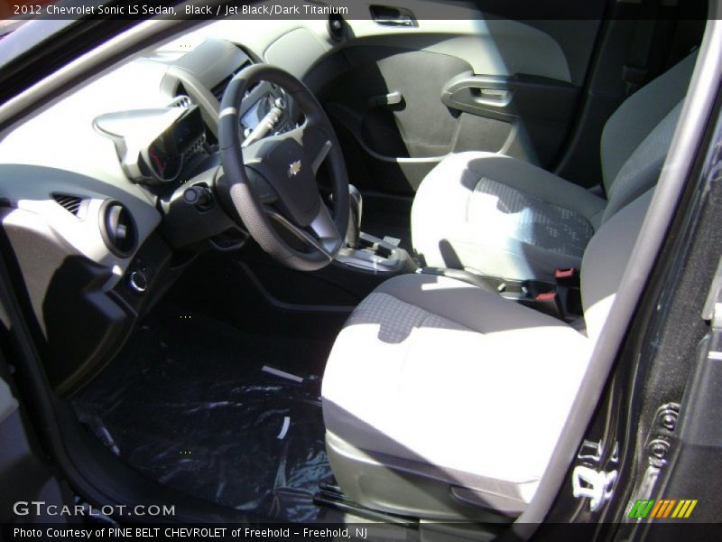 Black / Jet Black/Dark Titanium 2012 Chevrolet Sonic LS Sedan
