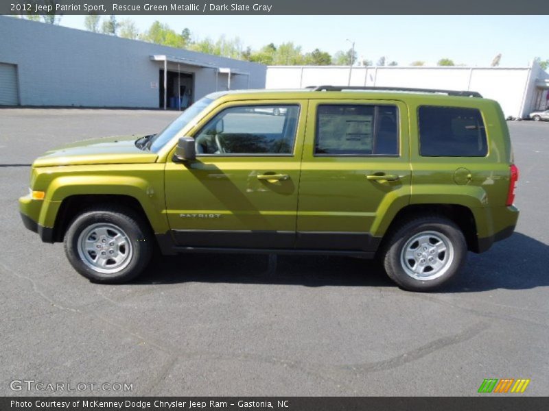 Rescue Green Metallic / Dark Slate Gray 2012 Jeep Patriot Sport