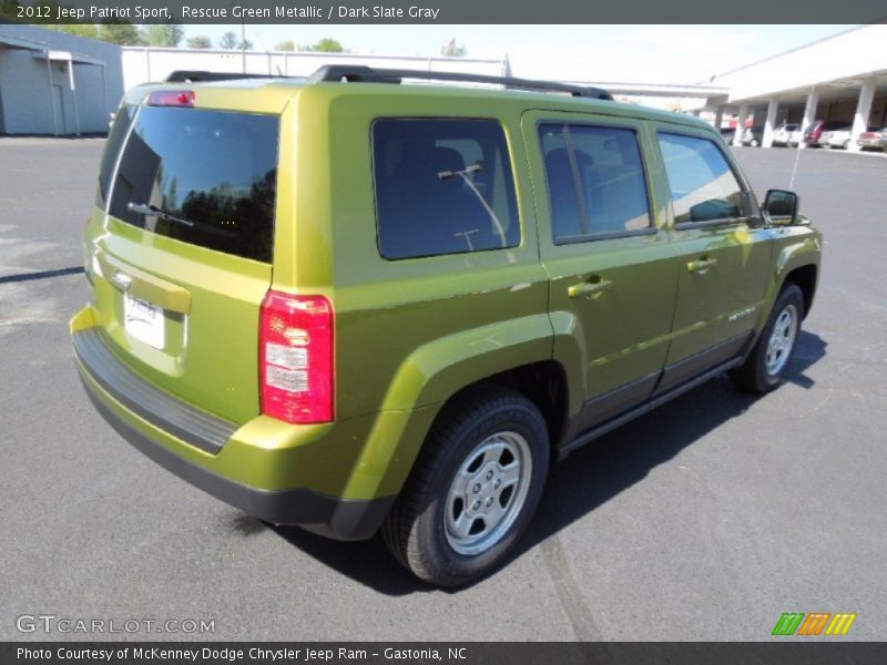 Rescue Green Metallic / Dark Slate Gray 2012 Jeep Patriot Sport