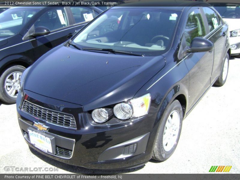 Black / Jet Black/Dark Titanium 2012 Chevrolet Sonic LT Sedan