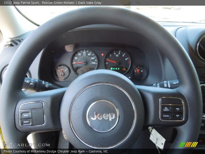 Rescue Green Metallic / Dark Slate Gray 2012 Jeep Patriot Sport