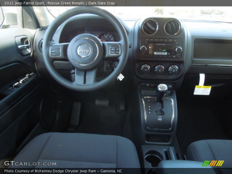 Rescue Green Metallic / Dark Slate Gray 2012 Jeep Patriot Sport