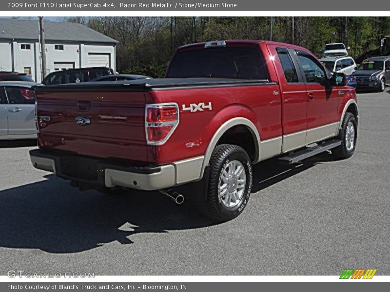 Razor Red Metallic / Stone/Medium Stone 2009 Ford F150 Lariat SuperCab 4x4