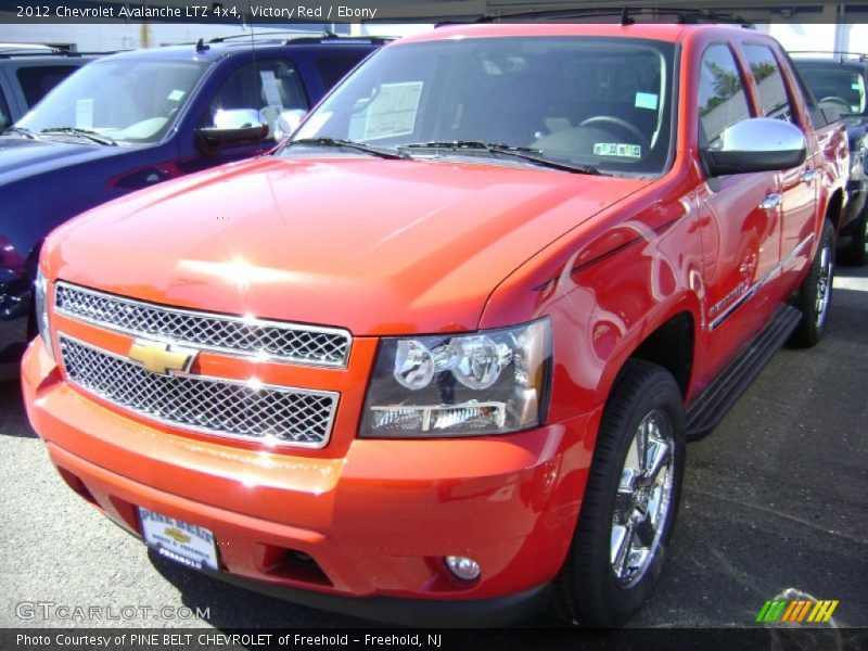 Victory Red / Ebony 2012 Chevrolet Avalanche LTZ 4x4