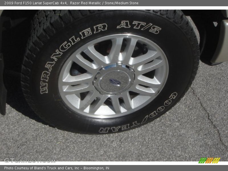 Razor Red Metallic / Stone/Medium Stone 2009 Ford F150 Lariat SuperCab 4x4
