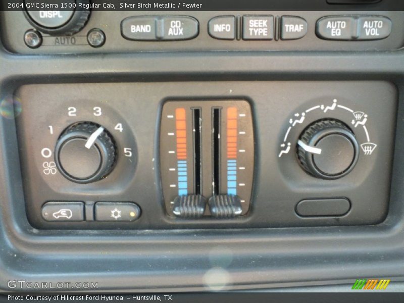 Controls of 2004 Sierra 1500 Regular Cab