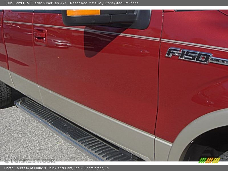 Razor Red Metallic / Stone/Medium Stone 2009 Ford F150 Lariat SuperCab 4x4