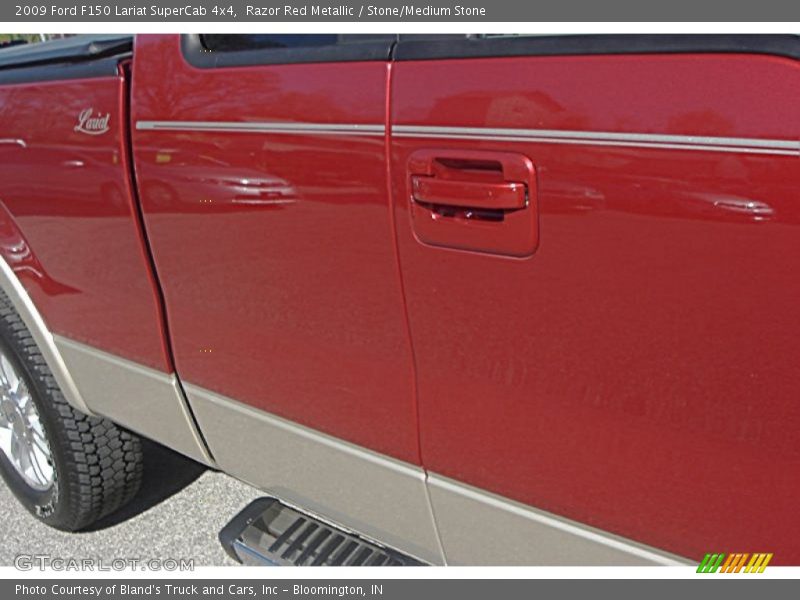 Razor Red Metallic / Stone/Medium Stone 2009 Ford F150 Lariat SuperCab 4x4