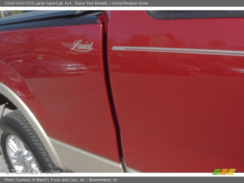 Razor Red Metallic / Stone/Medium Stone 2009 Ford F150 Lariat SuperCab 4x4