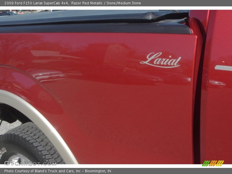 Razor Red Metallic / Stone/Medium Stone 2009 Ford F150 Lariat SuperCab 4x4