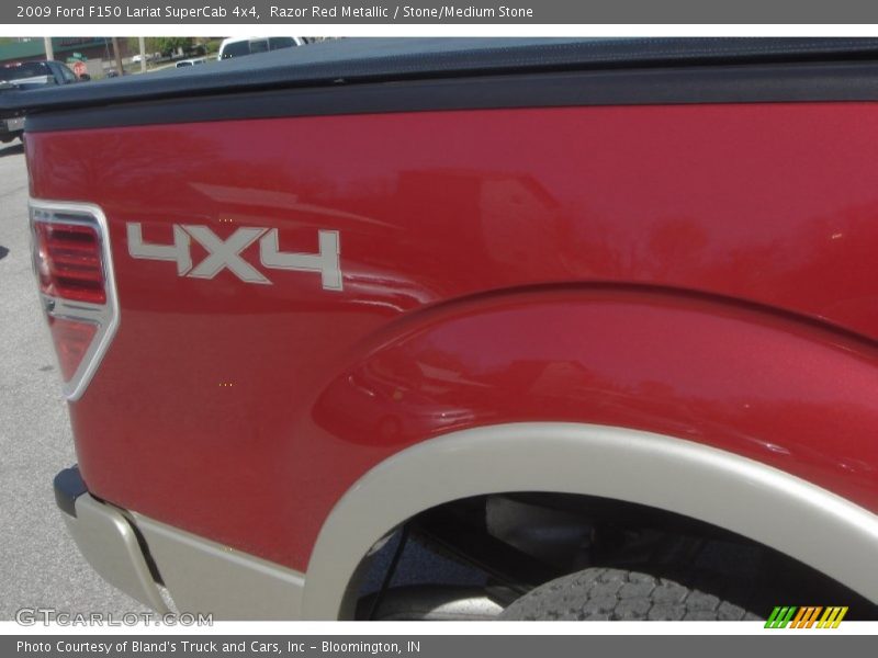 Razor Red Metallic / Stone/Medium Stone 2009 Ford F150 Lariat SuperCab 4x4