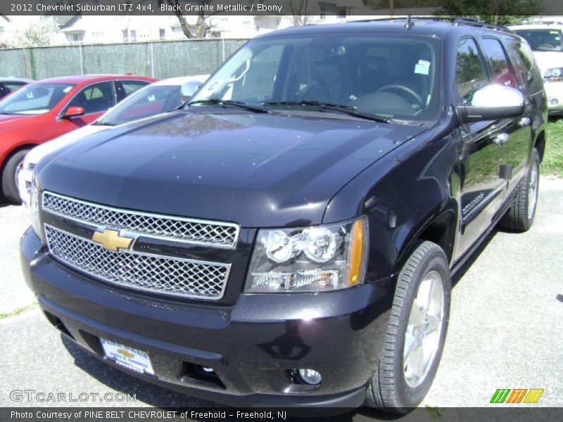 Black Granite Metallic / Ebony 2012 Chevrolet Suburban LTZ 4x4