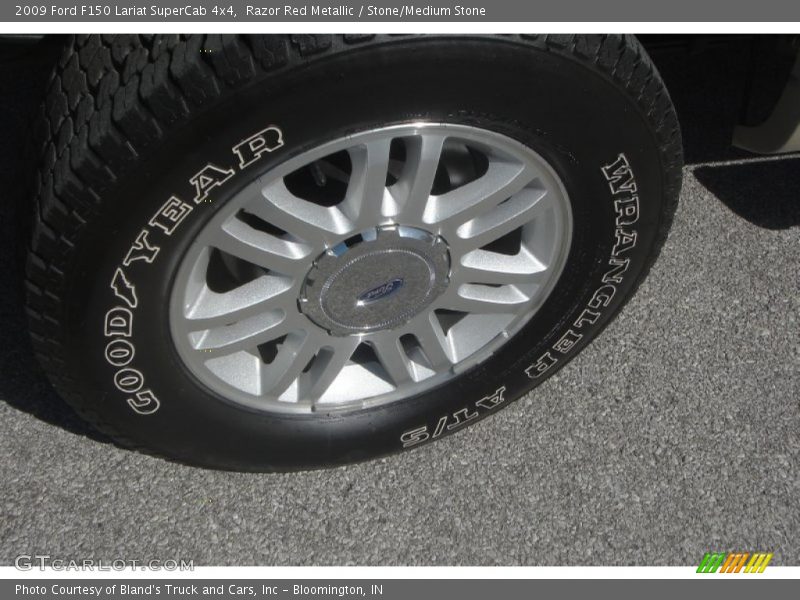 Razor Red Metallic / Stone/Medium Stone 2009 Ford F150 Lariat SuperCab 4x4