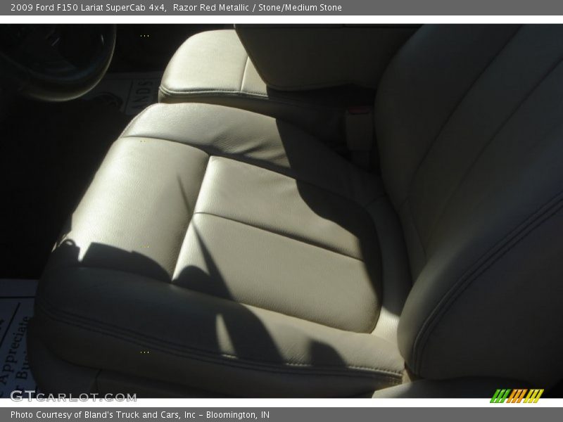 Razor Red Metallic / Stone/Medium Stone 2009 Ford F150 Lariat SuperCab 4x4