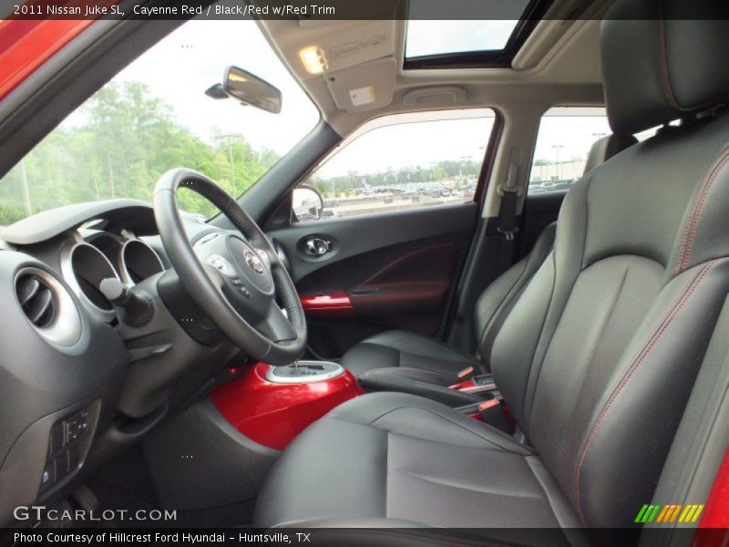  2011 Juke SL Black/Red w/Red Trim Interior
