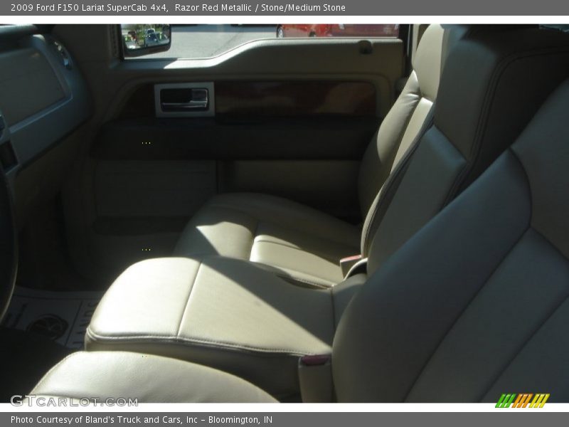 Razor Red Metallic / Stone/Medium Stone 2009 Ford F150 Lariat SuperCab 4x4