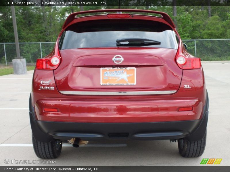 Cayenne Red / Black/Red w/Red Trim 2011 Nissan Juke SL